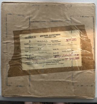 Wwii Aaf Unissued Computer True Airspeed A.  C.  Type G - 1 W/ Box Dated Nov 1945