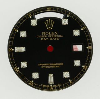 Vintage Men ' s Rolex Day - Date 18238,  18038 8,  2 Diamond Dial 18KY A27 2