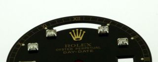 Vintage Men ' s Rolex Day - Date 18238,  18038 8,  2 Diamond Dial 18KY A27 4