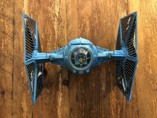 Vintage 1978 Star Wars Battle Damage Blue Tie Fighter Kenner Complete