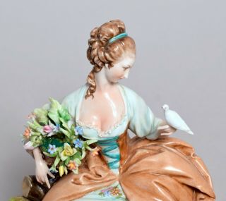 A WONDERFUL LARGE VINTAGE ITALIAN CAPODIMONTE PORCELAIN FIGURE,  ' GUISEPPE CAPPE ' 5