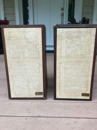 Set Of 2 Vintage Ar - 4xa Loudspeakers
