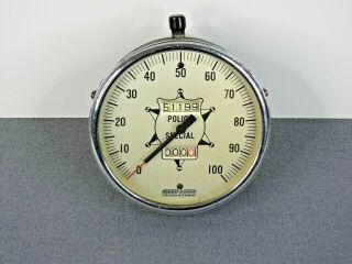 Vintage Stewart Warner " Police Special " 100 Mph Speedometer Hot Rod 32 34 Coupe