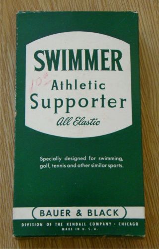 1950s Bauer & Black Athletic Supporter Vintage Swimmer Jock Strap