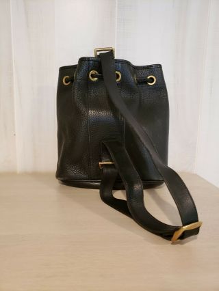 DOONEY & BOURKE Vintage AWL SLING /SHOULDER BAG Black Leather RARE 3