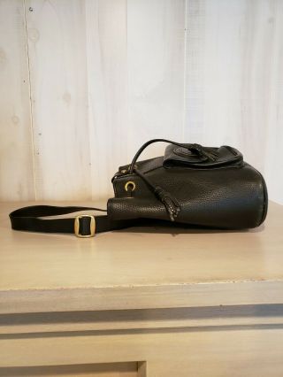 DOONEY & BOURKE Vintage AWL SLING /SHOULDER BAG Black Leather RARE 6