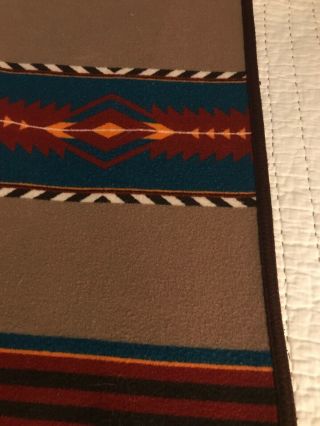 Vtg Pendleton Beaver State Wool Navajo Blanket SANTA FE TRAIL RETIRED 60 X 75 6