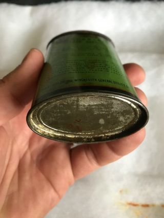 Vintage Handy Oiler Gun Oil Can Tin Lead Top Winchester Green Household Oil 5