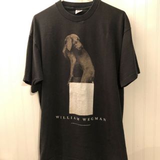 William Wegman In The Box T Shirt 1987 Xl Black Cotton 80s Vintage Rare