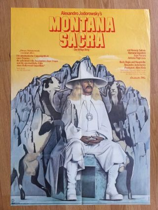 Holy Mountain Vintage German 1 Sheet Poster A Alejandro Jodorowsky Montana Sacra