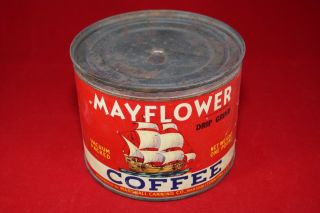(b6) Vintage Mayflower Coffee Tin