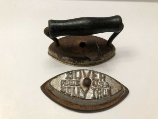 Vintage/ Antique Miniature Toy Iron Dover Wood Handle Made In Usa