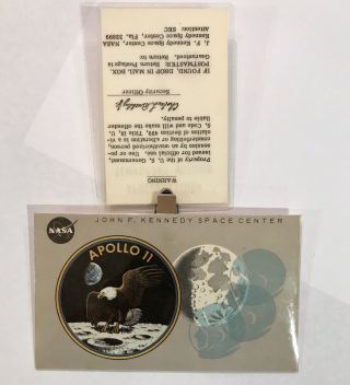 Rare Apollo 11 launch badge pass Neil Armstrong Buzz Aldrin Michael Collins 6