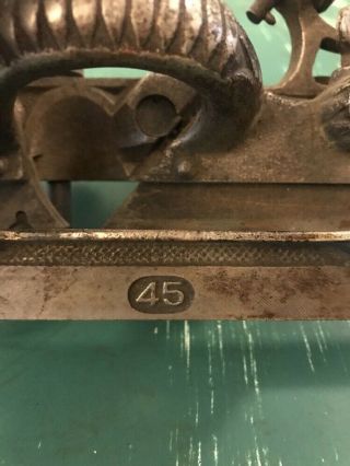 Vintage STANLEY No 45 Combination Plane,  with 19 Cutters 4