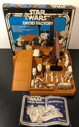 Vintage Star Wars Droid Factory Kenner 1977 W/ Blueprint Near Complete