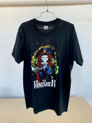 Vintage 1991 The Punisher By Jim Lee Marvel Comics T - Shirt Sz.  L