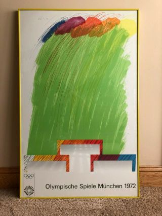 Vintage 1972 Munich Olympics Poster - Designed By Richard Smith