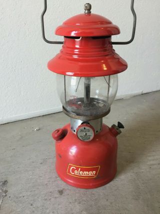 Vintage Coleman 200a Lantern Dated 12 / 1955 Vgc