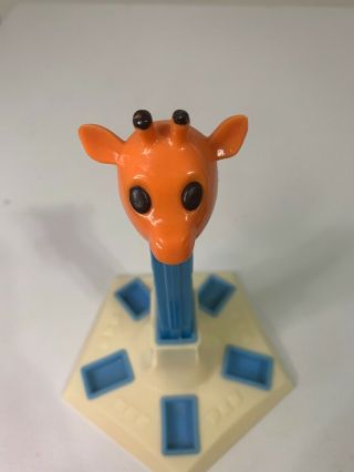 Vintage Giraffe Pez Dispenser No Feet Blue Stem 2