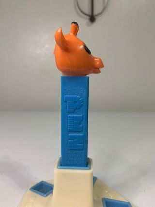 Vintage Giraffe Pez Dispenser No Feet Blue Stem 3