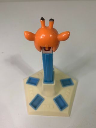 Vintage Giraffe Pez Dispenser No Feet Blue Stem 5