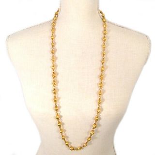 Auth Chanel Vintage Necklace Long Chain Gold Metal J2487 - 3