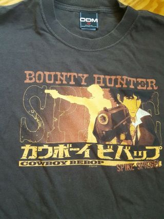 Vintage Cowboy Bebop Bounty Hunter Shirt Size Xl Odm Anime Euc Early 00 