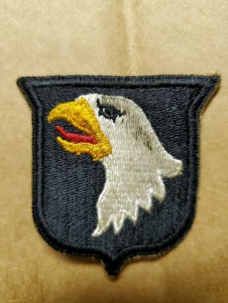 WW2 US ARMY 101ST AIRBORNE DIVISION 2 PIECE SCREAMING EAGLE PATCH WW11 4