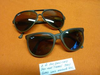 Vintage Ray Ban (bausch & Lomb) Cats Sunglasses - - 2 Pr