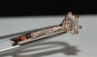 $5,  000 VINTAGE OLD MINED DIAMOND.  85CT ENGAGEMENT RING 14KT ROSE GOLD - $99 2