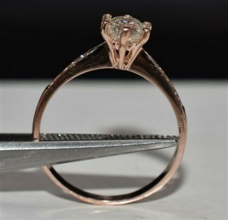 $5,  000 VINTAGE OLD MINED DIAMOND.  85CT ENGAGEMENT RING 14KT ROSE GOLD - $99 3