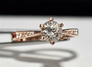 $5,  000 VINTAGE OLD MINED DIAMOND.  85CT ENGAGEMENT RING 14KT ROSE GOLD - $99 4