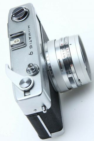 Minolta HI - MATIC - 9 Easy Flash Film Camera.  Rokkor - PF 45mm f1.  7 Vintage 381390 4