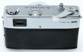 Minolta HI - MATIC - 9 Easy Flash Film Camera.  Rokkor - PF 45mm f1.  7 Vintage 381390 5