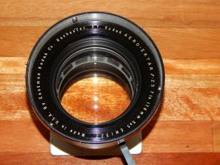 Kodak Aero Ektar F:2.  5 7in 178mm 5x5 Em11928 Aerial Lens Vtg Camera