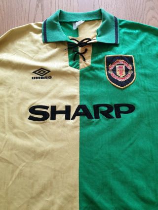 Vintage Umbro Manchester United Shirt Xl 92/93