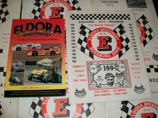 9 Vintage Eldora Souvenir Programs 1960s 1970s Rossburg Ohio Plus Eldora Book 2