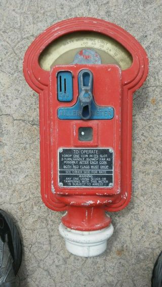 Vintage Parking,  Miller Meter 5 Cents 1 Cent Hot Rod Parts