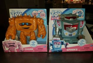 Rare Thinkway Toys Disney Pixar Toy Story 3 Sparks Robot And Chunk 8 "