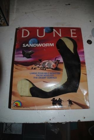 Vintage 1984 Ljn Dune Sandworm Toy Monster Sand Worm Action Figure Boxed