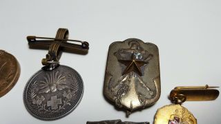 Japanese WWII WW2 Assorted Medal Badges Set 2