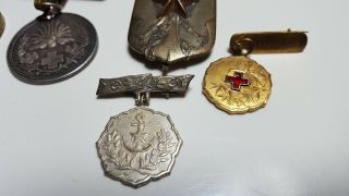 Japanese WWII WW2 Assorted Medal Badges Set 3