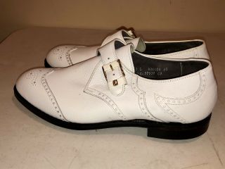 NIB VINTAGE Footjoy Classics Mens Golf Shoes 57539 White 13D Calfskin USA 4