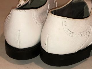 NIB VINTAGE Footjoy Classics Mens Golf Shoes 57539 White 13D Calfskin USA 6