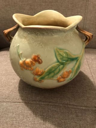 Vintage Roseville Pottery Bittersweet Vase 841 - 5 1940’s