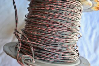 Vintage Western Electric 24 Gauge Double Wire Tinned Cloth Covered