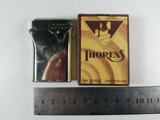 Vintage Thorens Lighter - No.  1021 with wind - shield - state 10