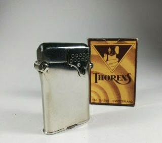 Vintage Thorens Lighter - No.  1021 With Wind - Shield - State