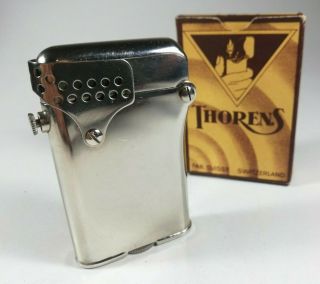 Vintage Thorens Lighter - No.  1021 with wind - shield - state 2