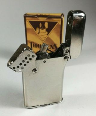 Vintage Thorens Lighter - No.  1021 with wind - shield - state 3